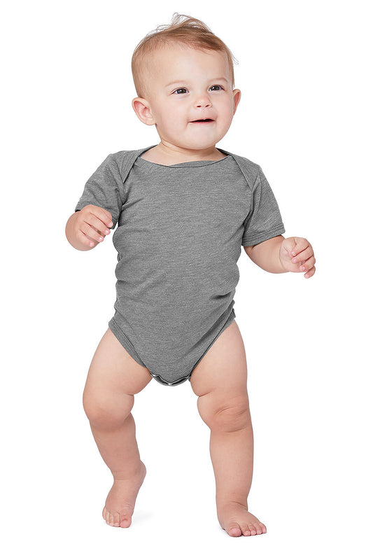 Infant Triblend Short Sleeve One Piece – a modern twist on the classic baby onesie