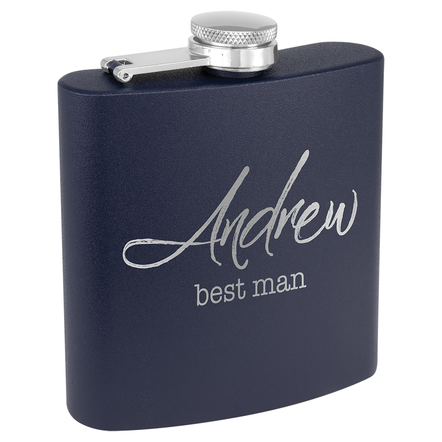 Customized 6oz Stainless Steel Powder-Coated Flask