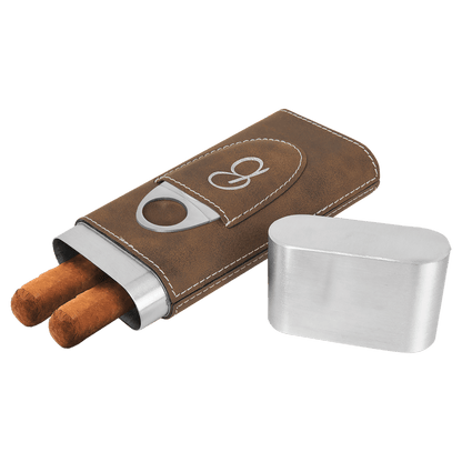 Personalized Cigar Case with Cutter