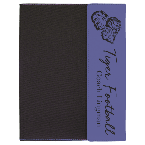 Personalized  9 1/2 x 12" Vegan Leather/Canvas Portfolio with Notepad