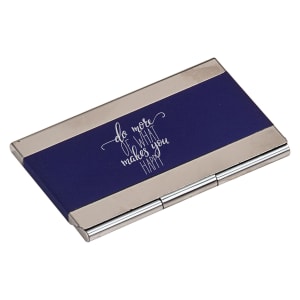 Personalized Laser Engraved Metal Business Card Holder