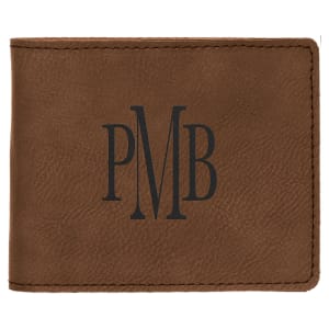 Customized Vegan Leather Bifold Wallet