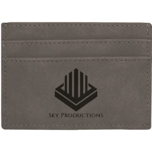 Personalized Vegan Leather Wallet with Money Clip