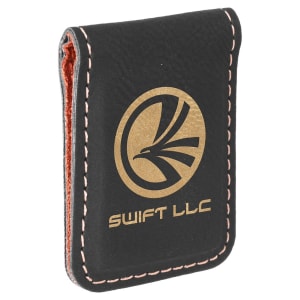 Personalized Vegan Leather Magnetic Money Clip