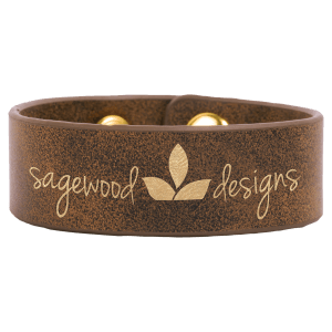 Personalized Vegan Leather Cuff Bracelet