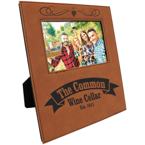 Laser Engraved Personalized Vegan Leather Photo Frame