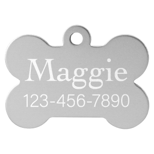Anodized Aluminum Bone Pet Tag - The Perfect Blend of Style and Safety!