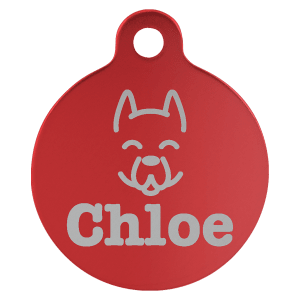Anodized Aluminum Round Pet Tag - The Perfect Blend of Style and Safety!