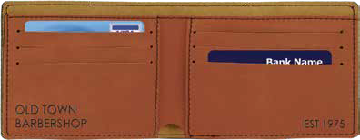 Customized Vegan Leather Bifold Wallet